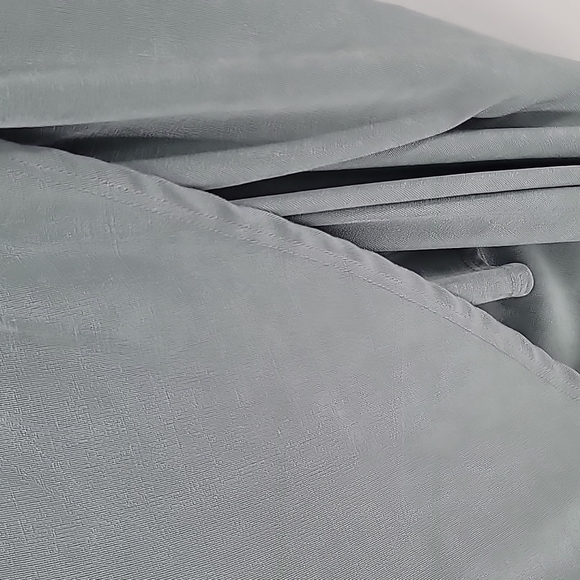 Lulu's Dreamy Date Sage Blue Surplice Midi Dress - Picture 5 of 12